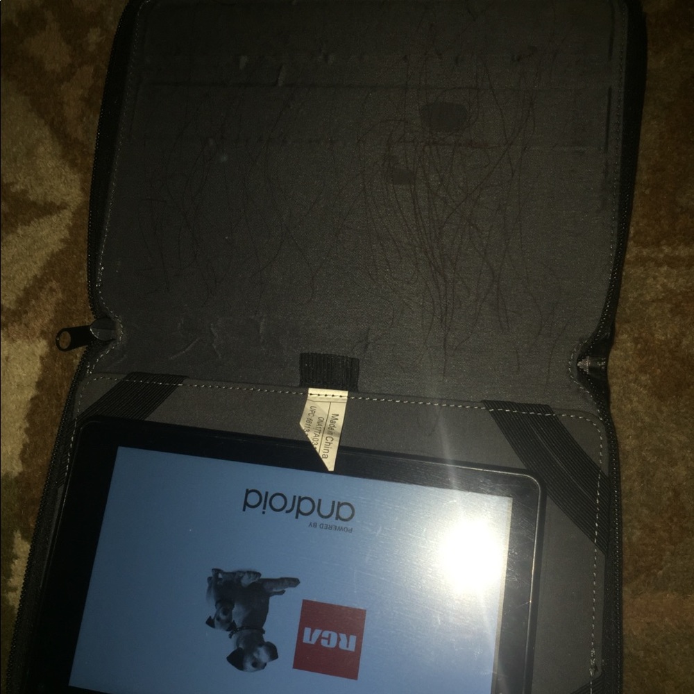 Tablet with case